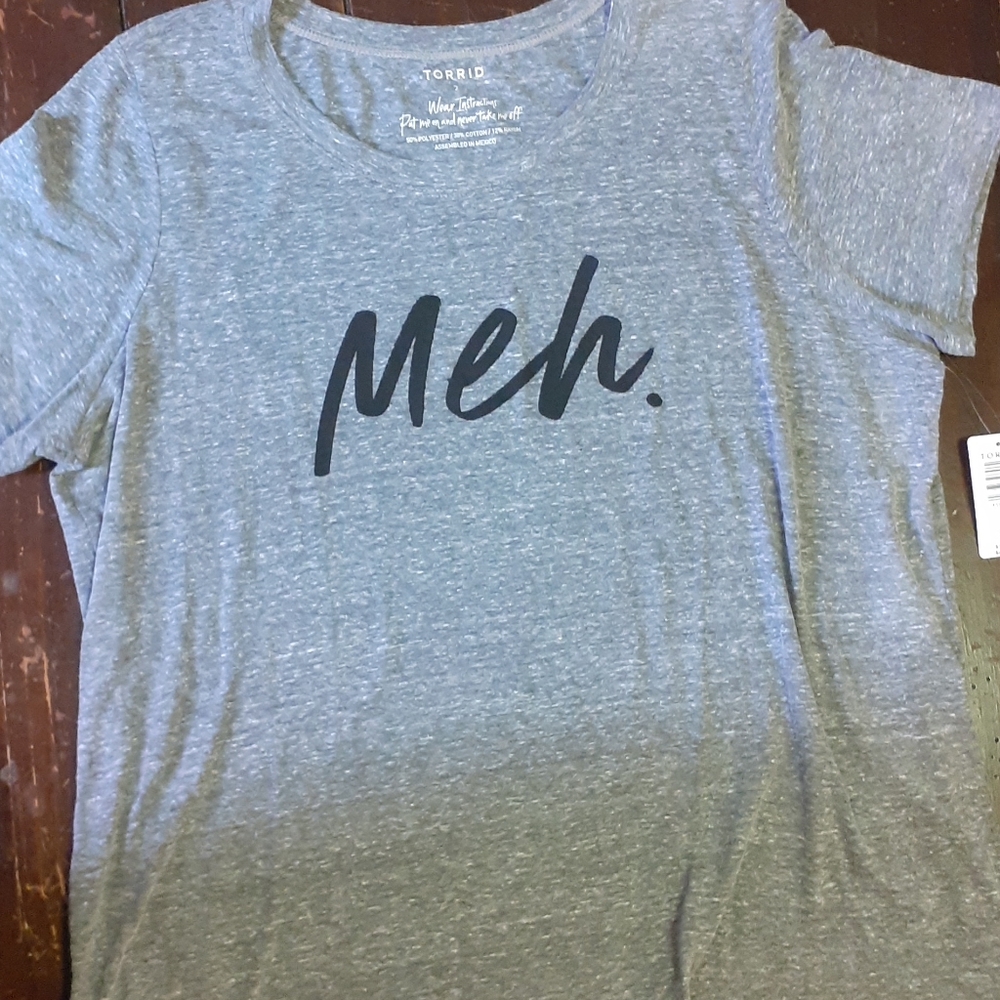 Torrid 2X Grey Graphic Tee